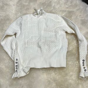 Never worn cream zara cropped sweater